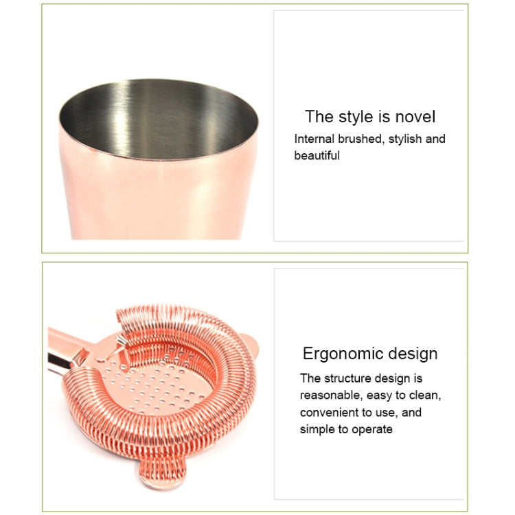 Set di miscelazione per cocktail 11 in 1. Filtro per vino, Rose Gold, Gold, Silver, Black