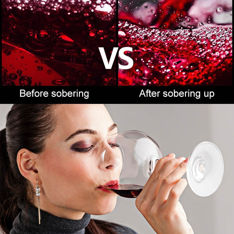 Decanter per vino intelligente ricaricabile tramite USB per vino rosso, White, Black, Red