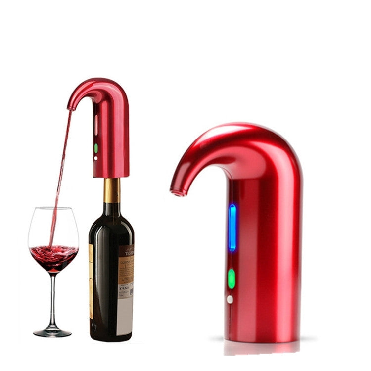 Decanter per vino intelligente ricaricabile tramite USB per vino rosso, White, Black, Red