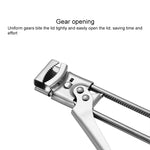 2 PZ Apribottiglie in acciaio inossidabile Apriscatole regolabili Gadget apribottiglie marmellata, Adjustable Can Opener