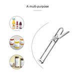 2 PZ Apribottiglie in acciaio inossidabile Apriscatole regolabili Gadget apribottiglie marmellata, Adjustable Can Opener