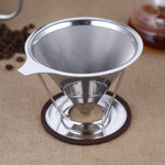 Cartuccia filtrante a cono filtrante in acciaio inossidabile Tazza filtrante in carta senza tè e caffè, Stainless Steel Filter