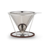 Cartuccia filtrante a cono filtrante in acciaio inossidabile Tazza filtrante in carta senza tè e caffè, Stainless Steel Filter