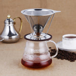 Cartuccia filtrante a cono filtrante in acciaio inossidabile Tazza filtrante in carta senza tè e caffè, Stainless Steel Filter