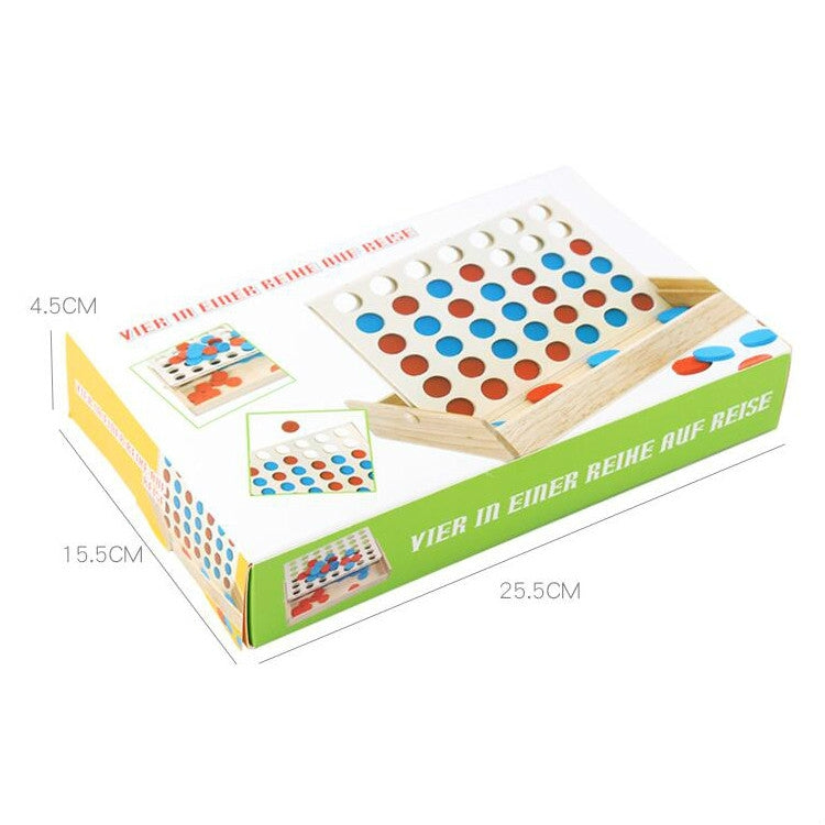 Giocattoli educativi internazionali in legno per bambini. Dama a scacchiera verticale, Vertical Link Board Checkersers