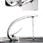 Rubinetto per acqua calda fredda per lavabo in rame, Copper Hand Basin Hot Cold Water Faucet