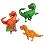 2 pezzi di modellazione di dinosauri in foglio di alluminio palloncino per bambini decorazione di compleanno per feste giocattolo, Large Red Tyrannosaurus, Large Yellow Tyrannosaurus, Large Green Tyrannosaurus, Large Pink Long-necked Dragon            ...