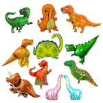 2 pezzi di modellazione di dinosauri in foglio di alluminio palloncino per bambini decorazione di compleanno per feste giocattolo, Large Red Tyrannosaurus, Large Yellow Tyrannosaurus, Large Green Tyrannosaurus, Large Pink Long-necked Dragon            ...