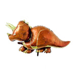2 pezzi di modellazione di dinosauri in foglio di alluminio palloncino per bambini decorazione di compleanno per feste giocattolo, Large Red Tyrannosaurus, Large Yellow Tyrannosaurus, Large Green Tyrannosaurus, Large Pink Long-necked Dragon            ...