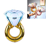 Palloncino foil con anello di diamanti da 10 pezzi, Small Pink Diamond Ring, Small Blue Diamond Ring, Small Gold Diamond, Small Rose Gold Diamond, Golden ido Diamond Ring, Silver ido Diamond Ring, Large Gold Diamond, Large Rose Gold Diamond            ...