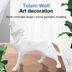 Ornamento artigianale in resina di animali nordici