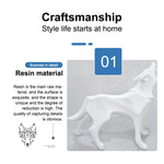Ornamento artigianale in resina di animali nordici