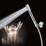 Doccia a mano rotonda in rame puro cromato per bagno, Round Hand Shower
