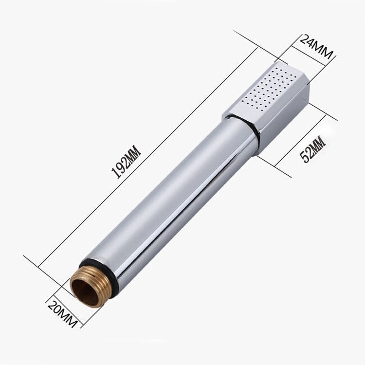 Doccia a mano rotonda in rame puro cromato per bagno, Round Hand Shower
