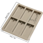 Stampo in silicone per sapone fatto a mano in cera per aromaterapia, Six Grid Rectangle, Three Rectangle Three Oval, Six Lattice Rhombus, Three  Round Three Ring, Six Lattice Round Key, Two Round Two Square Two Rhombus