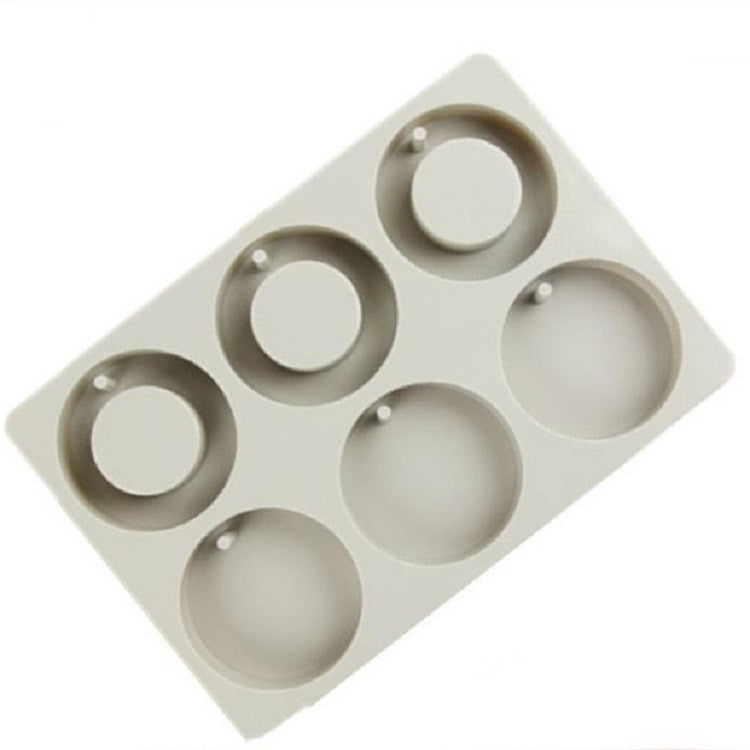 Stampo in silicone per sapone fatto a mano in cera per aromaterapia, Six Grid Rectangle, Three Rectangle Three Oval, Six Lattice Rhombus, Three  Round Three Ring, Six Lattice Round Key, Two Round Two Square Two Rhombus