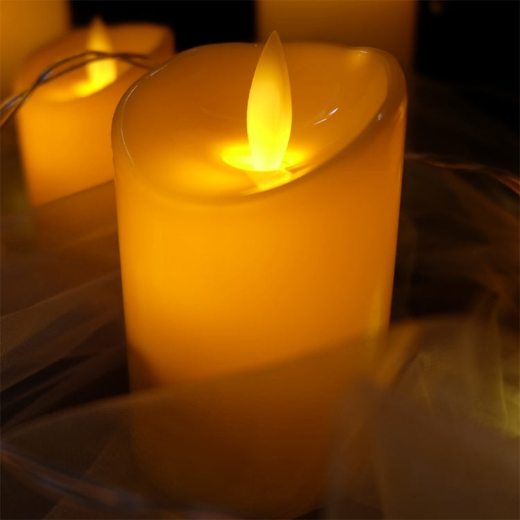 Candela elettronica cilindrica a LED con simulazione della luce di candela per matrimonio, 15x7.5cm, 13x7.5cm, 10x7.5cm, 7.5x7.5cm, 7.5x7.5cm with remote control, 10x7.5cm with remote control, 13cm with remote control, 15x7.5cm with remote control