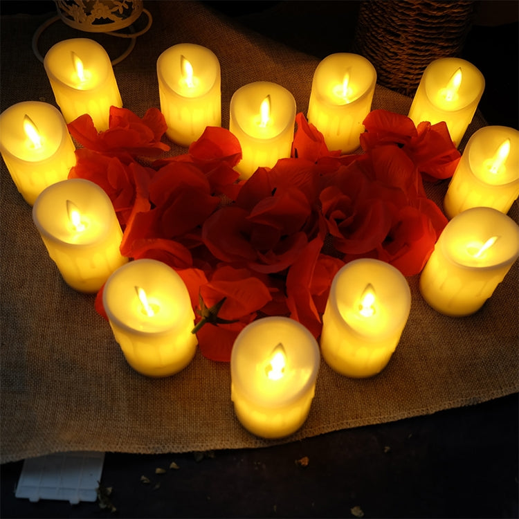 Candela elettronica cilindrica a LED con simulazione della luce di candela per matrimonio, 15x7.5cm, 13x7.5cm, 10x7.5cm, 7.5x7.5cm, 7.5x7.5cm with remote control, 10x7.5cm with remote control, 13cm with remote control, 15x7.5cm with remote control