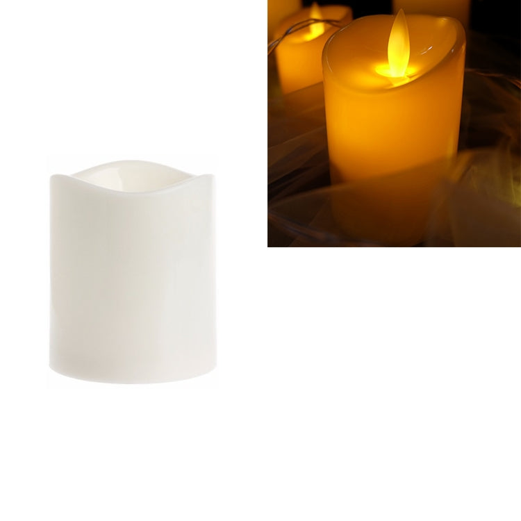 Candela elettronica cilindrica a LED con simulazione della luce di candela per matrimonio, 15x7.5cm, 13x7.5cm, 10x7.5cm, 7.5x7.5cm, 7.5x7.5cm with remote control, 10x7.5cm with remote control, 13cm with remote control, 15x7.5cm with remote control