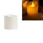 Candela elettronica cilindrica a LED con simulazione della luce di candela per matrimonio, 15x7.5cm, 13x7.5cm, 10x7.5cm, 7.5x7.5cm, 7.5x7.5cm with remote control, 10x7.5cm with remote control, 13cm with remote control, 15x7.5cm with remote control