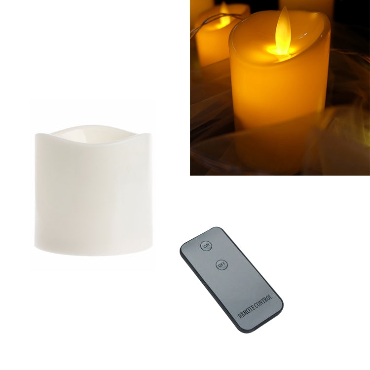 Candela elettronica cilindrica a LED con simulazione della luce di candela per matrimonio, 15x7.5cm, 13x7.5cm, 10x7.5cm, 7.5x7.5cm, 7.5x7.5cm with remote control, 10x7.5cm with remote control, 13cm with remote control, 15x7.5cm with remote control