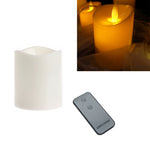 Candela elettronica cilindrica a LED con simulazione della luce di candela per matrimonio, 15x7.5cm, 13x7.5cm, 10x7.5cm, 7.5x7.5cm, 7.5x7.5cm with remote control, 10x7.5cm with remote control, 13cm with remote control, 15x7.5cm with remote control