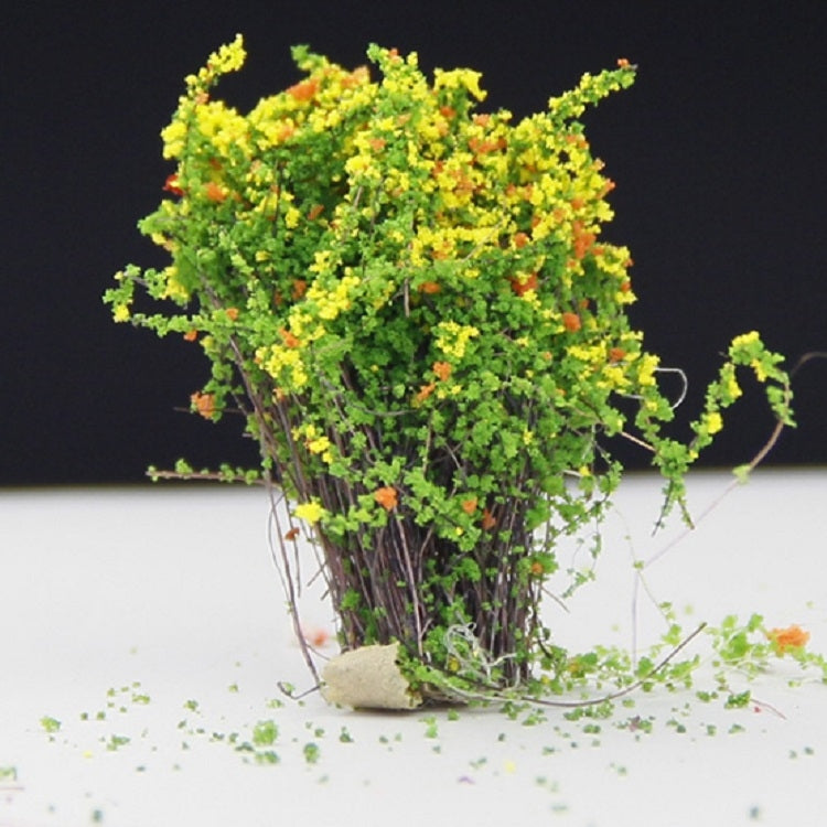 Modello artificiale fatto a mano Materiale Tavolo in sabbia Costruzione Fiore cespuglio Fiore finito