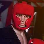 WANSDA WSD001 Casco protettivo da boxe regolabile per allenamento da combattimento per adulti