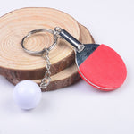2 portachiavi creativi in metallo da ping pong, gioielli fatti a mano, portachiavi sportivo, Table Tennis Shape(Black), Table Tennis Shape(Red), Table Tennis Shape(Yellow), Table Tennis Shape(Light Blue), Table Tennis Shape(Pink)                       ...