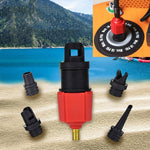 Adattatore per valvola dell'aria per letto gonfiabile per gommone da surf, adattatore per pompa di aria per auto, Air Pump Adapter(Red), Air Pump Adapter(Blue)