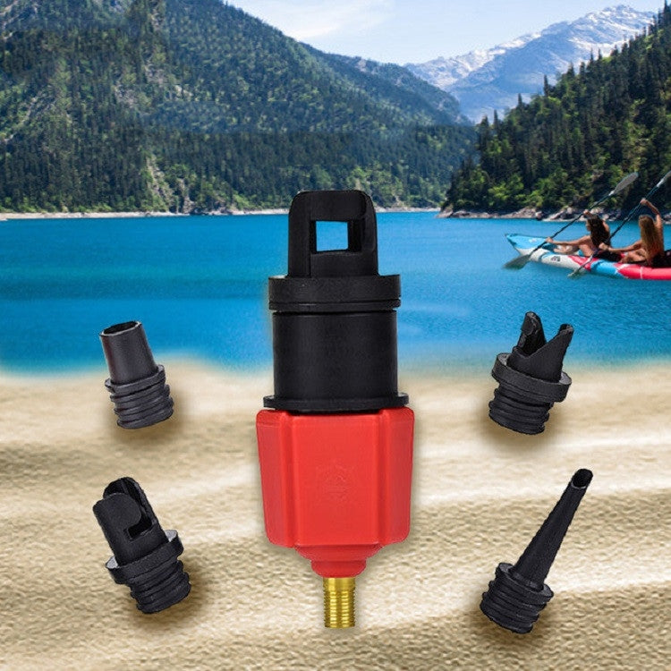 Adattatore per valvola dell'aria per letto gonfiabile per gommone da surf, adattatore per pompa di aria per auto, Air Pump Adapter(Red), Air Pump Adapter(Blue)