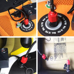 Adattatore per valvola dell'aria per letto gonfiabile per gommone da surf, adattatore per pompa di aria per auto, Air Pump Adapter(Red), Air Pump Adapter(Blue)