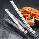 Clip per alimenti in acciaio inossidabile da 10 pezzi, per pane, barbecue, bistecca, buffet, 9 inches, 12 inches