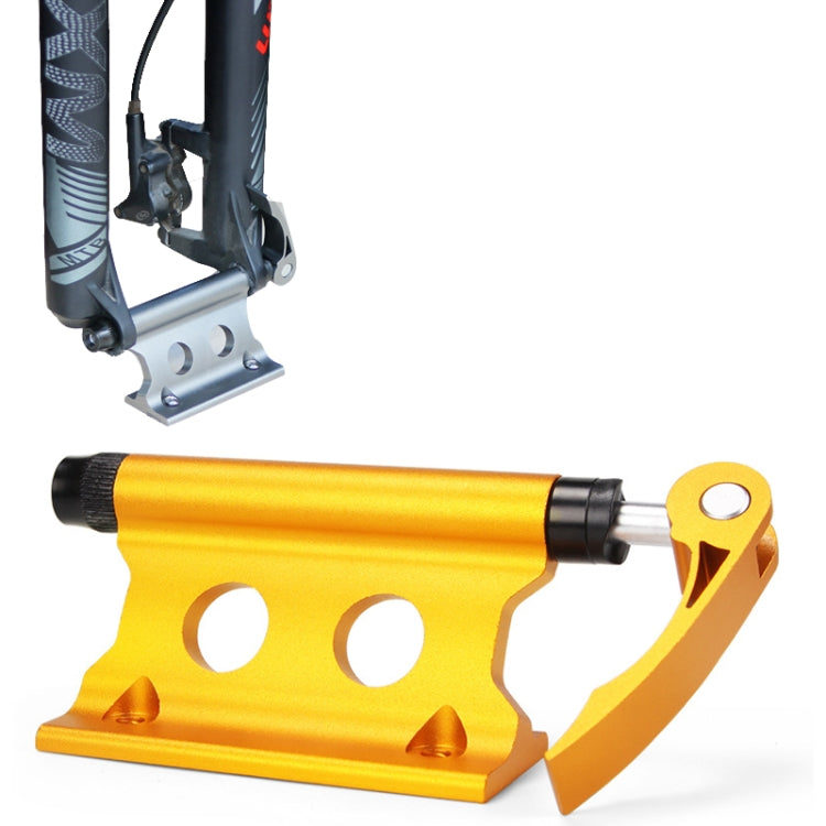 Portapacchi con clip fissa per forcella anteriore per bicicletta, (Yellow), (Silver), (Black), (Red)