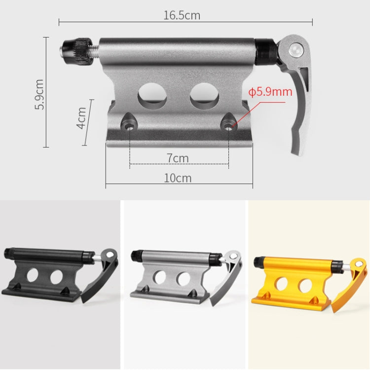 Portapacchi con clip fissa per forcella anteriore per bicicletta, (Yellow), (Silver), (Black), (Red)