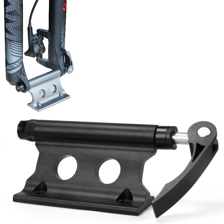 Portapacchi con clip fissa per forcella anteriore per bicicletta, (Yellow), (Silver), (Black), (Red)