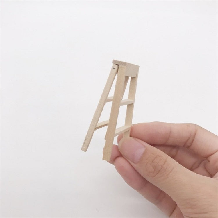 3 PCS 1:12 Toy House Mobili in miniatura Scala in legno, Wooden Ladder