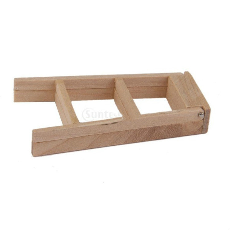 3 PCS 1:12 Toy House Mobili in miniatura Scala in legno, Wooden Ladder