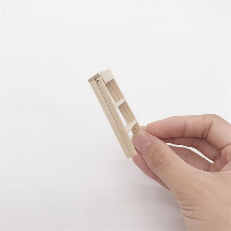 3 PCS 1:12 Toy House Mobili in miniatura Scala in legno, Wooden Ladder
