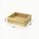 Mini scatola di legno per accessori per la casa dei giocattoli da 3 pezzi, Wooden Box