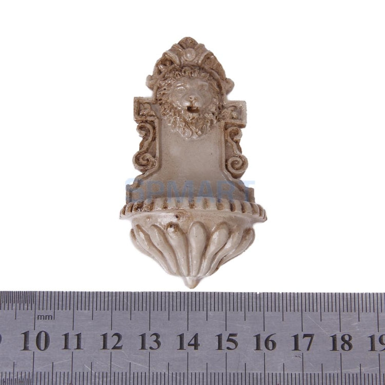 3 pezzi di accessori per appendere a parete con testa di leone in miniatura per casa delle bambole vintage, Miniature Lion