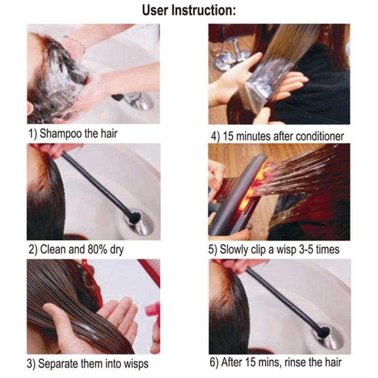 Piastra per capelli ad ultrasuoni a infrarossi RUCHA per la cura dei capelli con display LCD aggiornato regolabile, EU, US, UK, AU