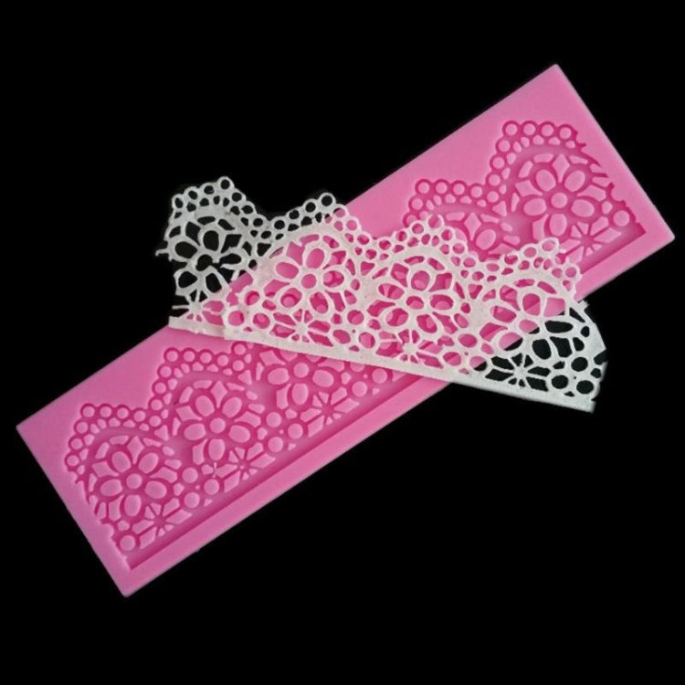 2 pezzi Strumenti di cottura fai da te Stampi in silicone per pizzo Torta fondente Strumenti di decorazione circostante Stampo per cioccolato, Lace Silicone Moulds