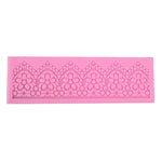 2 pezzi Strumenti di cottura fai da te Stampi in silicone per pizzo Torta fondente Strumenti di decorazione circostante Stampo per cioccolato, Lace Silicone Moulds