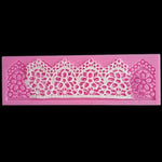 2 pezzi Strumenti di cottura fai da te Stampi in silicone per pizzo Torta fondente Strumenti di decorazione circostante Stampo per cioccolato, Lace Silicone Moulds