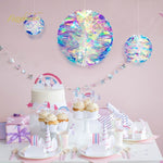 2 pezzi di decorazioni per palline a nido d'ape con pellicola al neon, decorazioni per matrimoni, feste di compleanno, 10cm, 15cm, 20cm, 25cm, 30cm