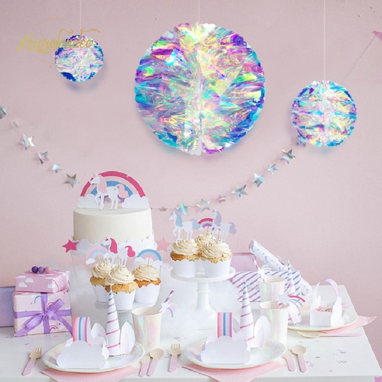 2 pezzi di decorazioni per palline a nido d'ape con pellicola al neon, decorazioni per matrimoni, feste di compleanno, 10cm, 15cm, 20cm, 25cm, 30cm