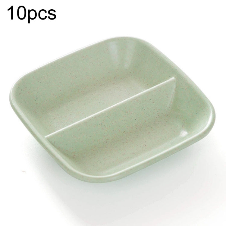 10 pezzi accessori da cucina 2 in 1 piatti di salsa di condimento piattino di insalata di paglia di grano ciotola stoviglie piatto di condimento strumenti di cottura