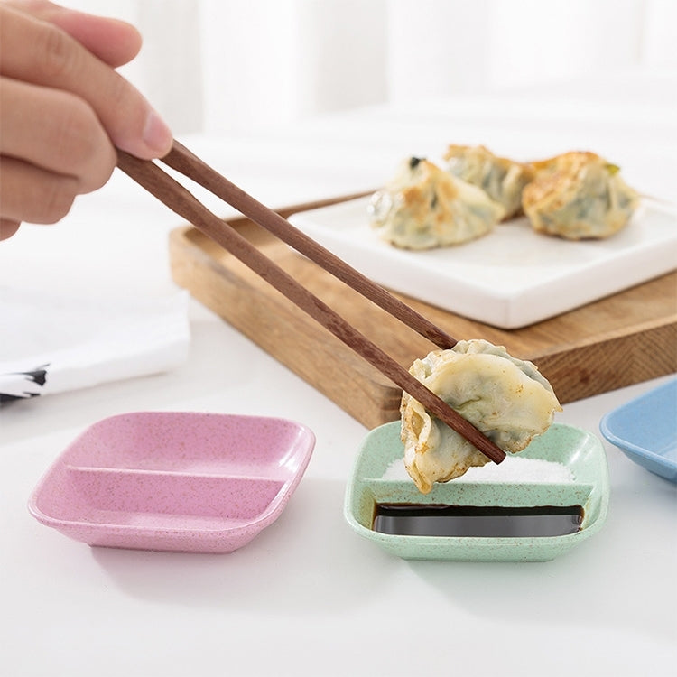 10 pezzi accessori da cucina 2 in 1 piatti di salsa di condimento piattino di insalata di paglia di grano ciotola stoviglie piatto di condimento strumenti di cottura