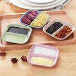 10 pezzi accessori da cucina 2 in 1 piatti di salsa di condimento piattino di insalata di paglia di grano ciotola stoviglie piatto di condimento strumenti di cottura